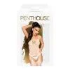 Бодистокинг с имитацией чулок на подвязках Penthouse - Eye of The Storm White S/L photo 3