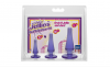 Набор анальных пробок Doc Johnson Crystal Jellies Anal Initiation Kit - Purple photo 2