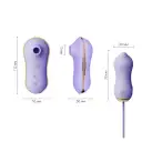 Набор 2в1 Zalo — UNICORN Violet, виброяйцо + вакуумный стимулятор photo 2