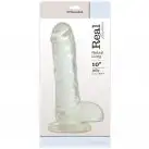 Фаллоимитатор Real Rapture прозрачный, 25,5 см photo 2