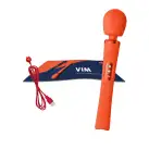 Вибромассажер Fun Factory VIM Vibrating Wand sunrise orange, супермощный и легкий, до 6 часов работы photo 8