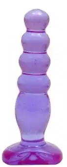 Анальная пробка елочка CRYSTALL JELLIES ANAL DELIGHT PURPLE photo 1