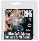 Эрекционная вибронасадка SILICONE SOFT COCKRING CLEAR photo 2