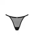 Прозрачные стринги с кружевом Obsessive Celia Noir thong M/L photo 3