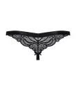 Кружевные танга с доступом Obsessive 828-THC-1 crotchless thong S/M, черные photo 4