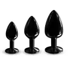 Металлическая анальная пробка с украшением в виде кристалла Dorcel - Diamond Plug BLACK S photo 6