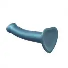 Насадка для страпона Strap-On-Me Mono Density Dildo Blue M, диам. 3,3см, однослойный силикон, гибкий photo 4