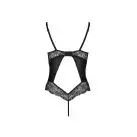Боди из эко-кожи и кружева Loona Body black S/M - Passion photo 4