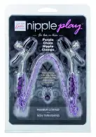 CalExotics Purple Chain Nipple Clamps зажимы для сосков photo 6